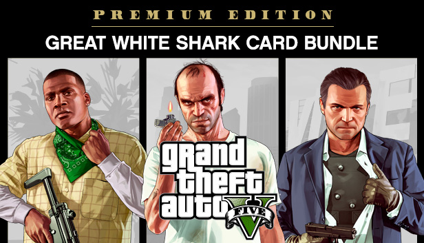 GRAND THEFT AUTO V: PREMIUM EDITION & Great White Shark Card Bundle