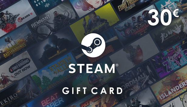 Steam Wallet 30 EUR - Steam Gift Card