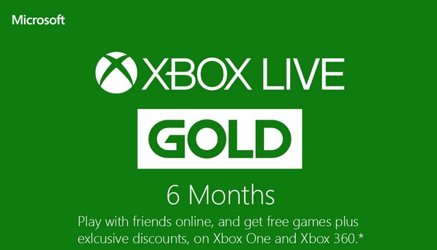 Xbox one live 6 months 2025