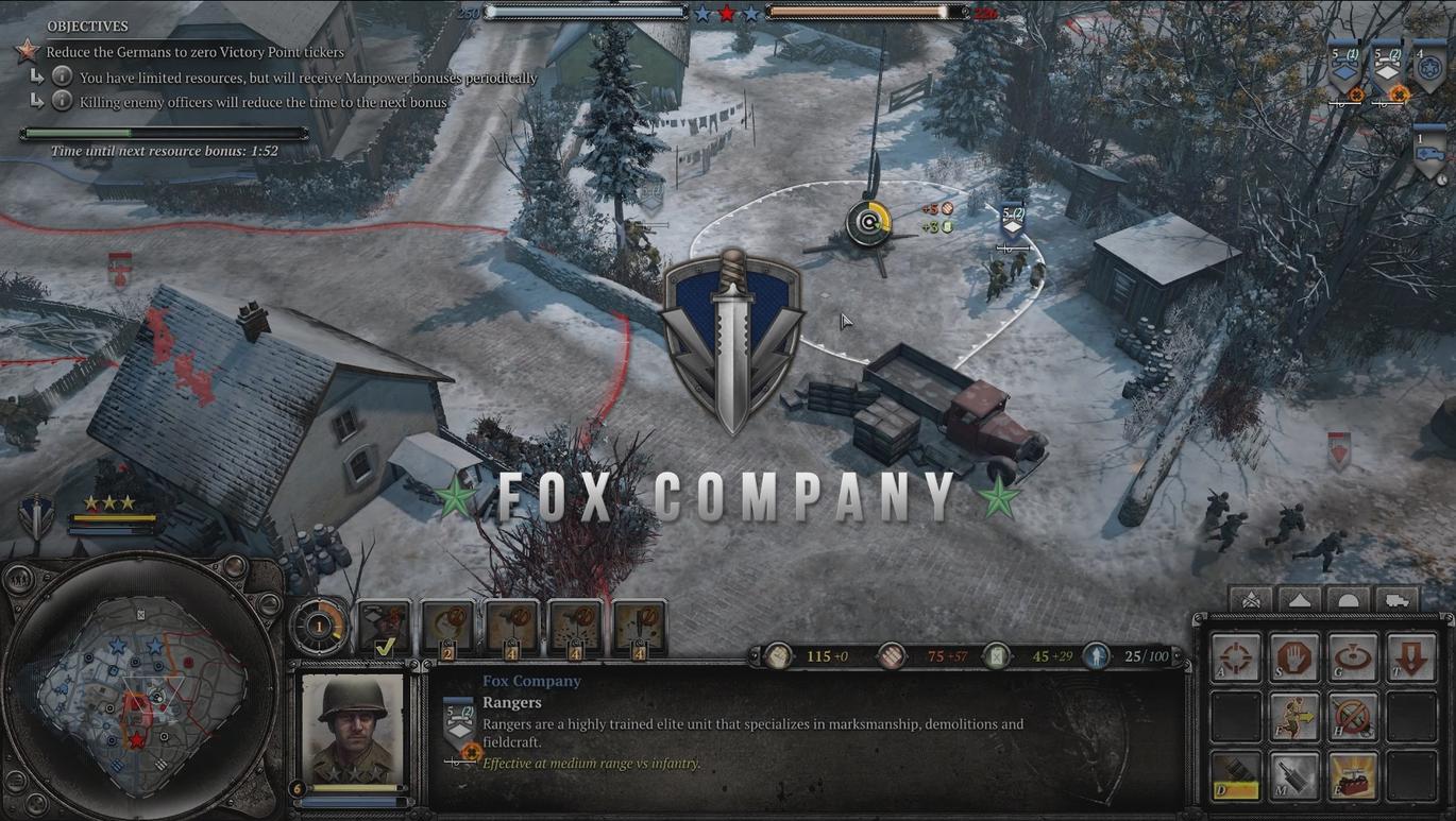 Company of Heroes 2 : Ardennes Assault Fox Company Rangers