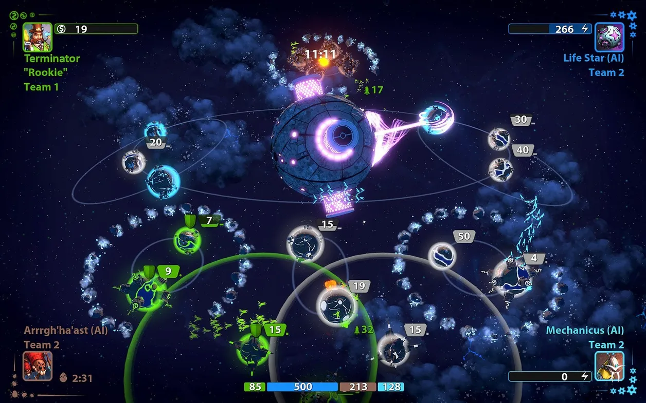 Strategy Indie Space Multiplayer Sci-fi Singleplayer RTS, image size:1256x785